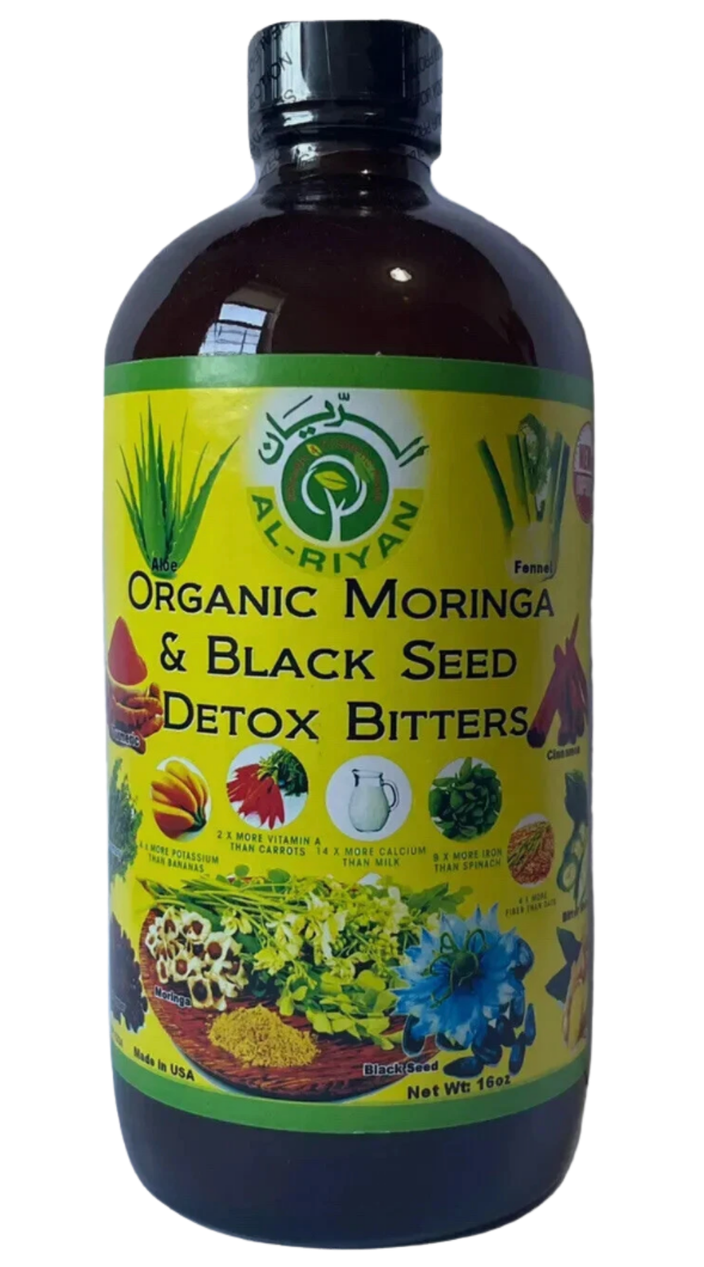 Organic Moringa Black Seed Detox Bitters
