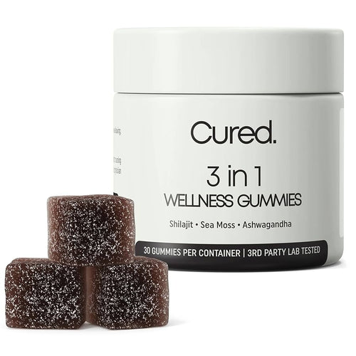 3 in 1 Wellness Shilajit - Ashwagandha - Sea Moss Gummies